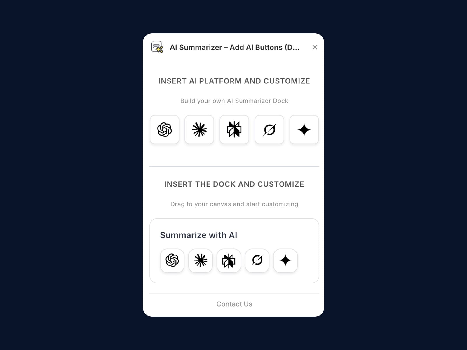 AI Summarizer – Add AI Buttons