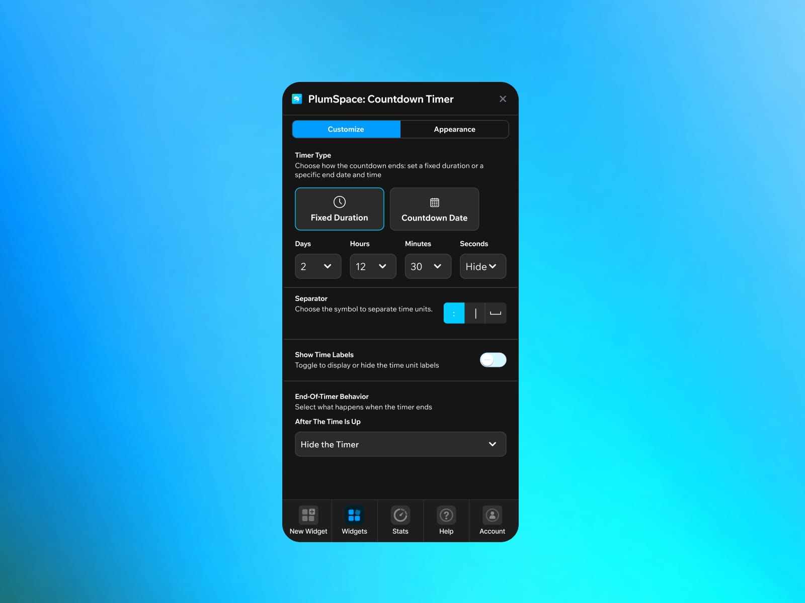 PlumSpace: Countdown Timer
