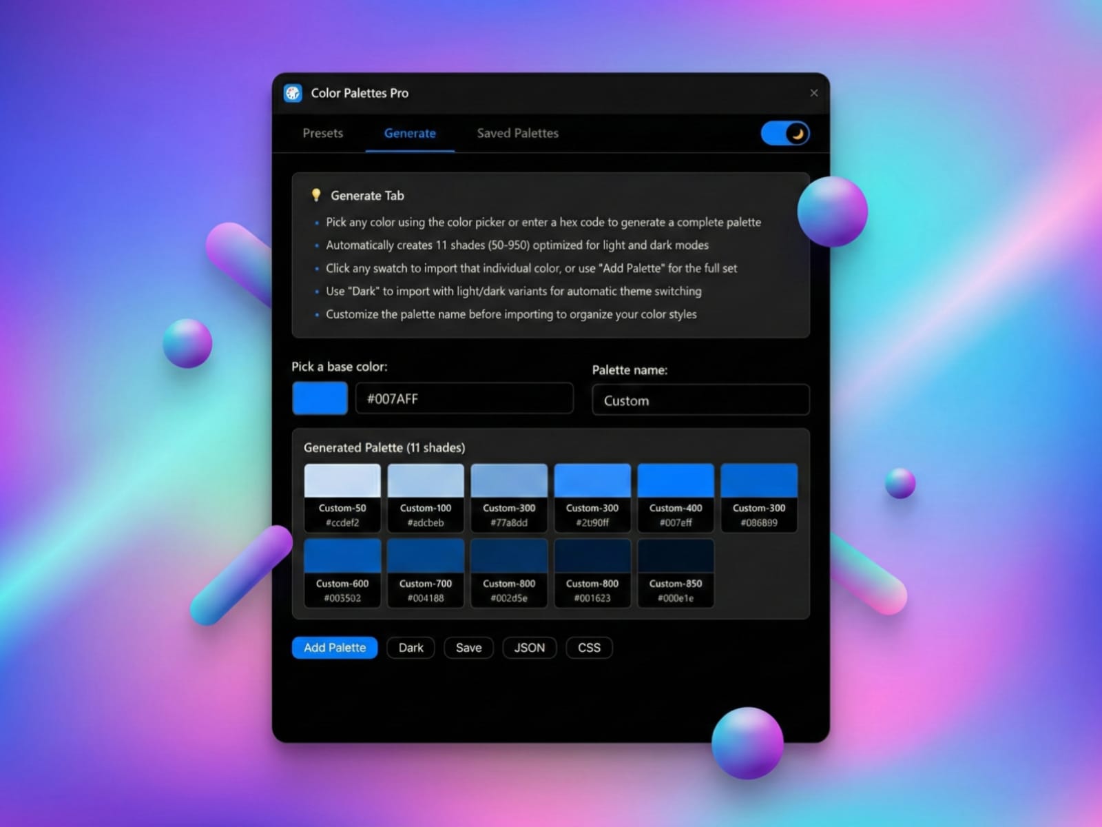 Color Palettes Pro