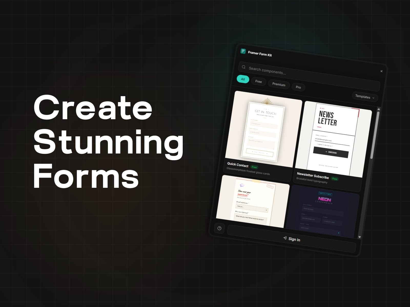 Framer Form Kit