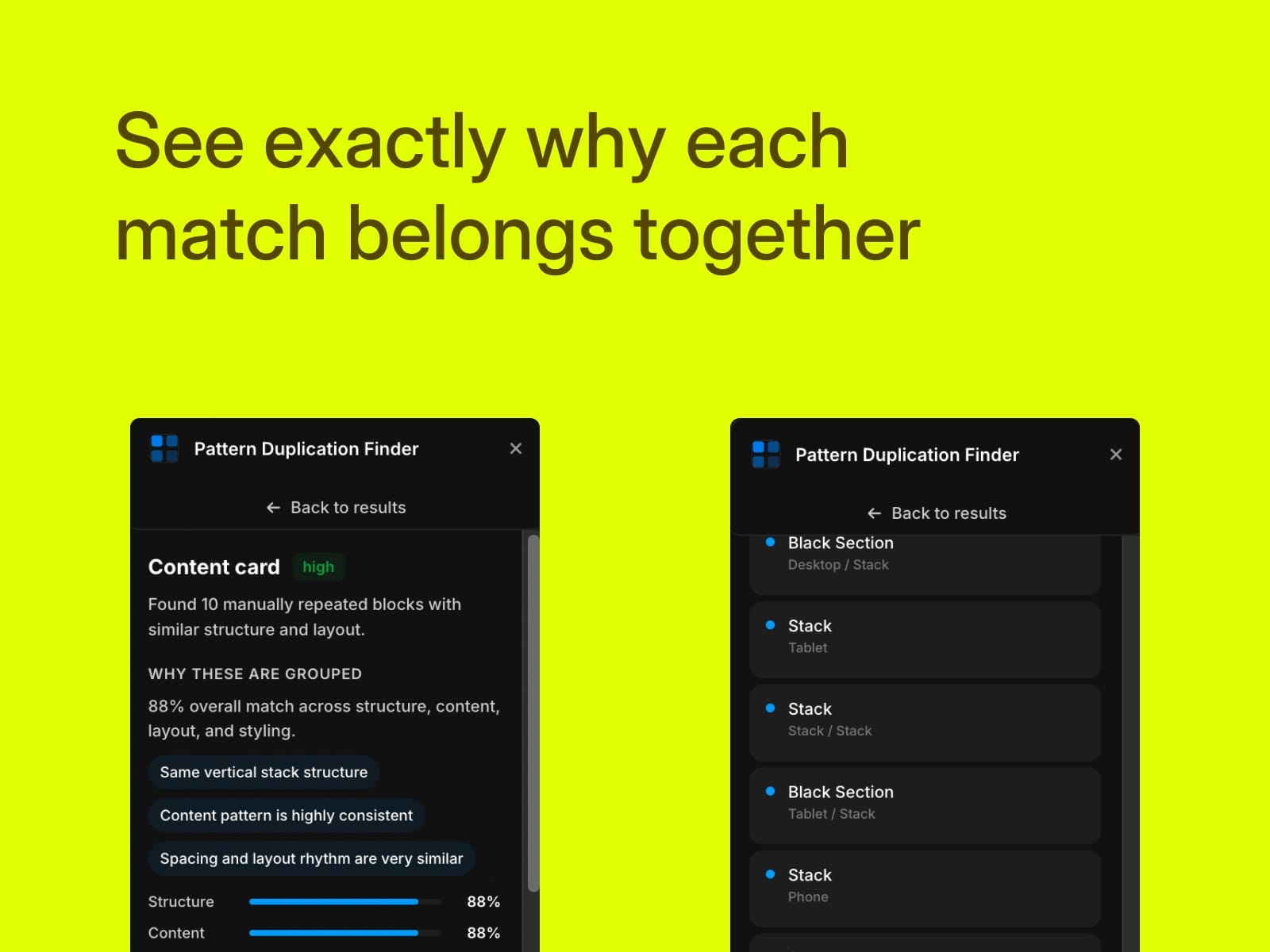 Pattern Duplication Finder