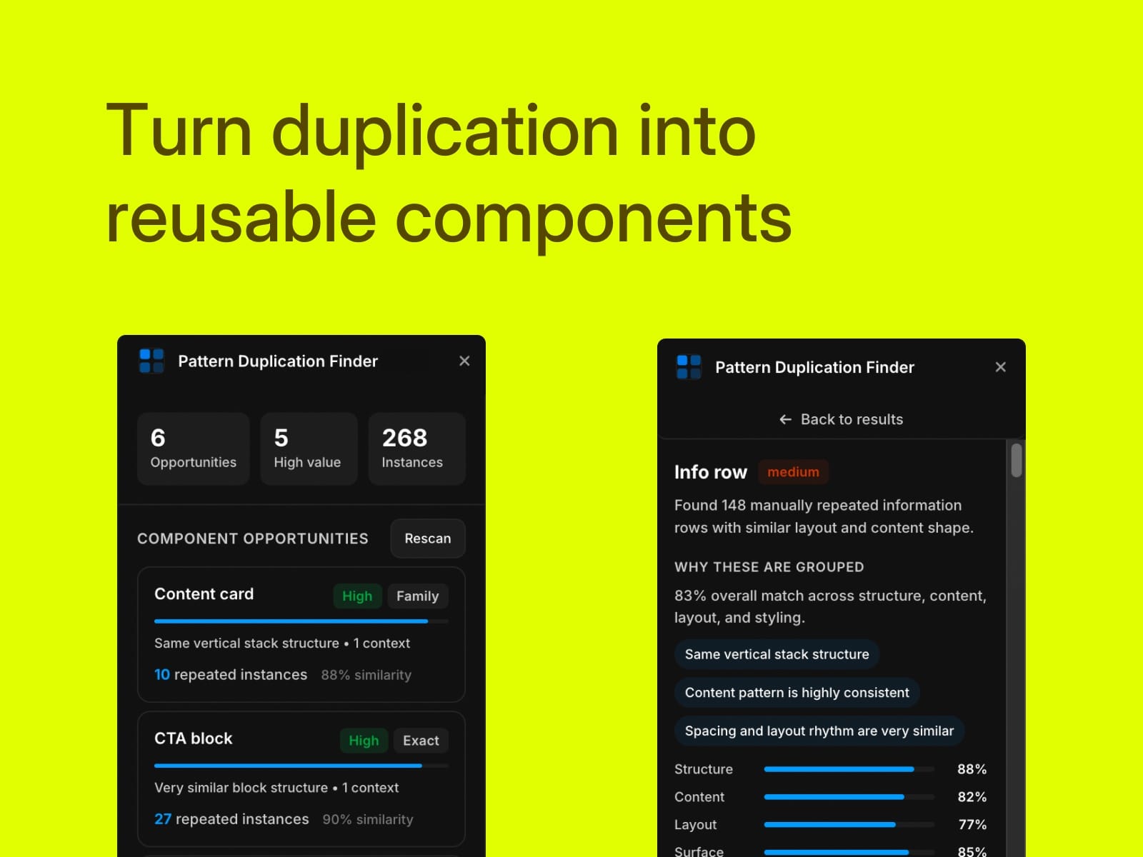 Pattern Duplication Finder