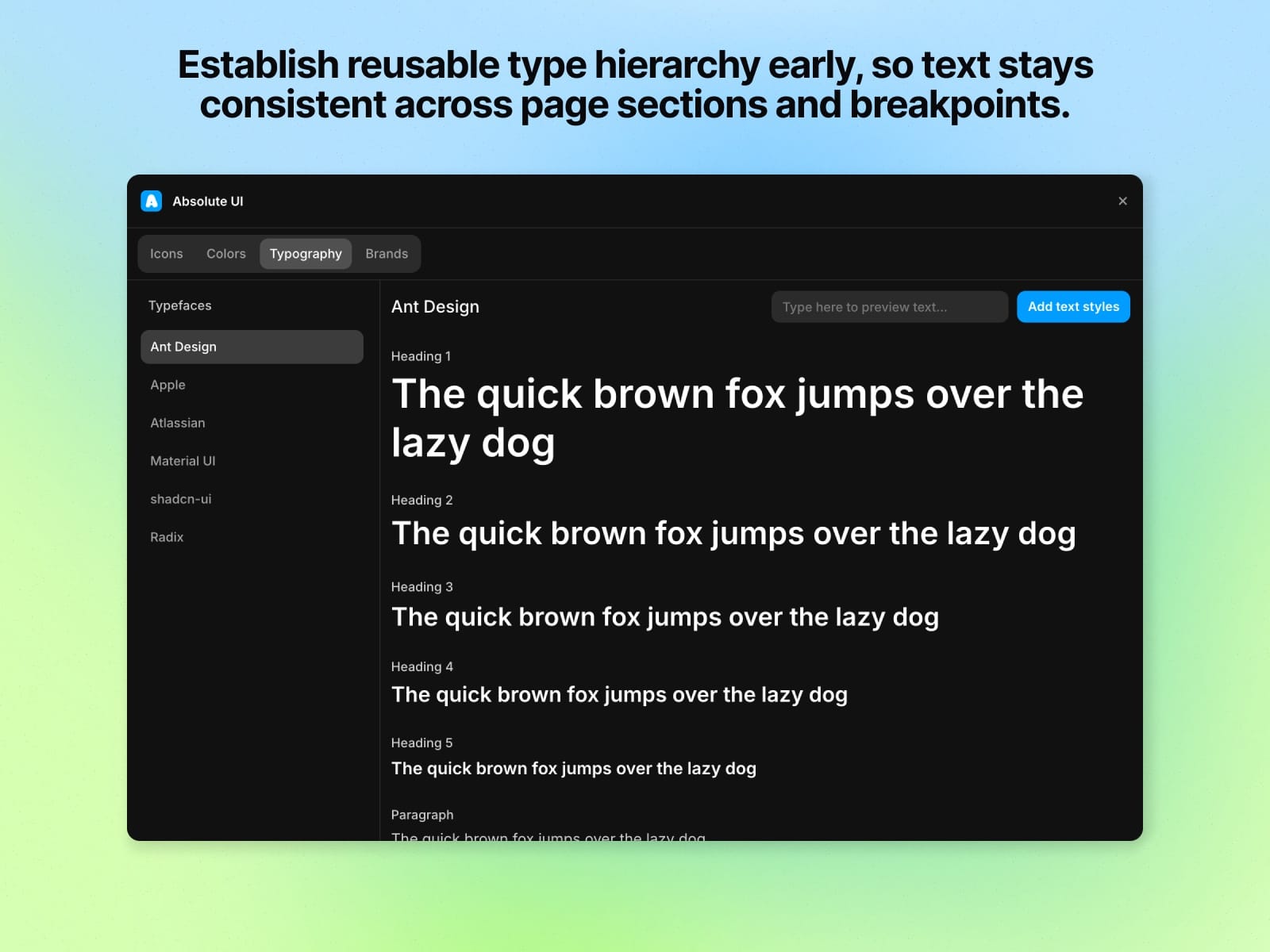 Absolute UI
