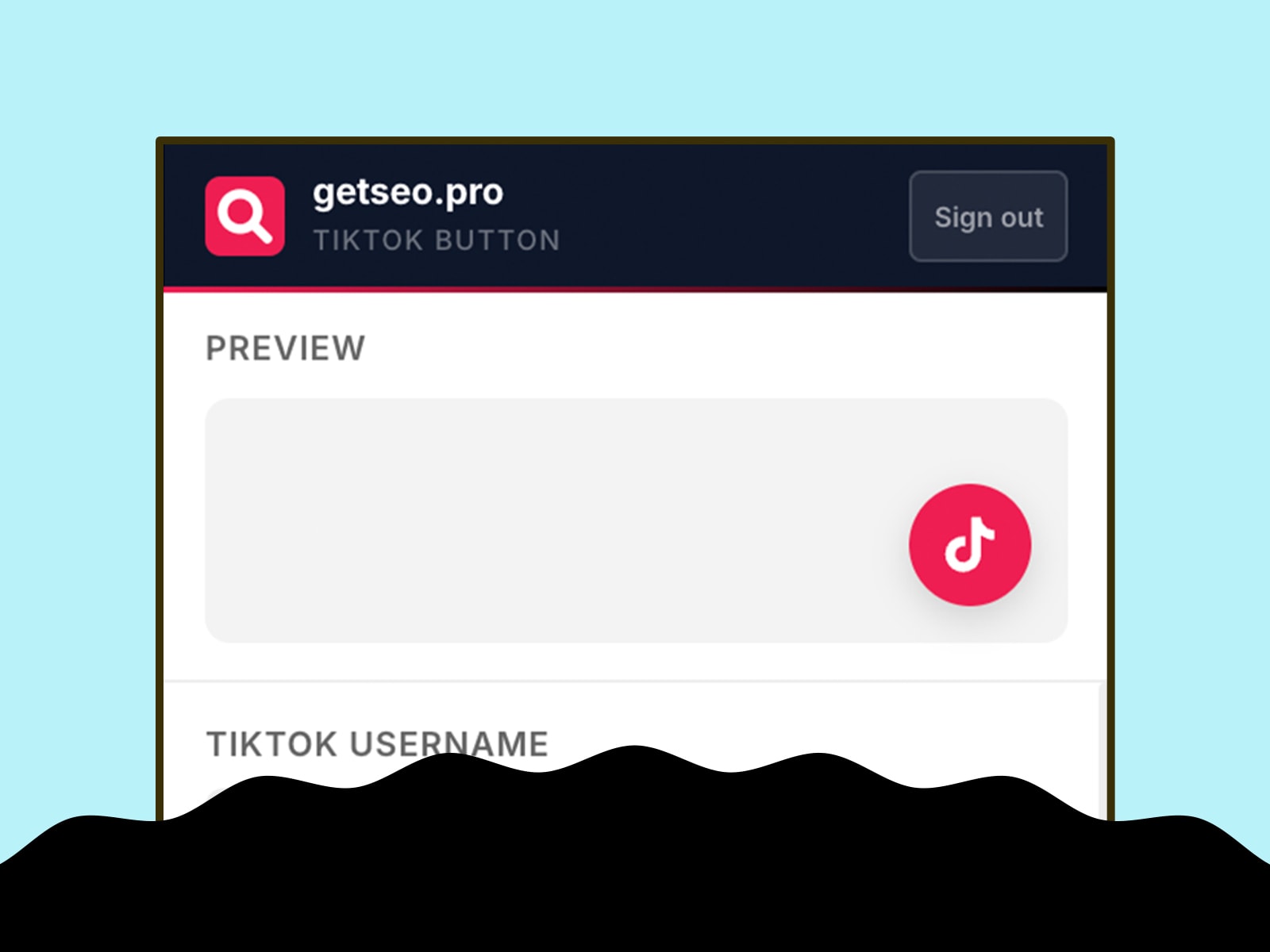 TikTok Button by getseo.pro