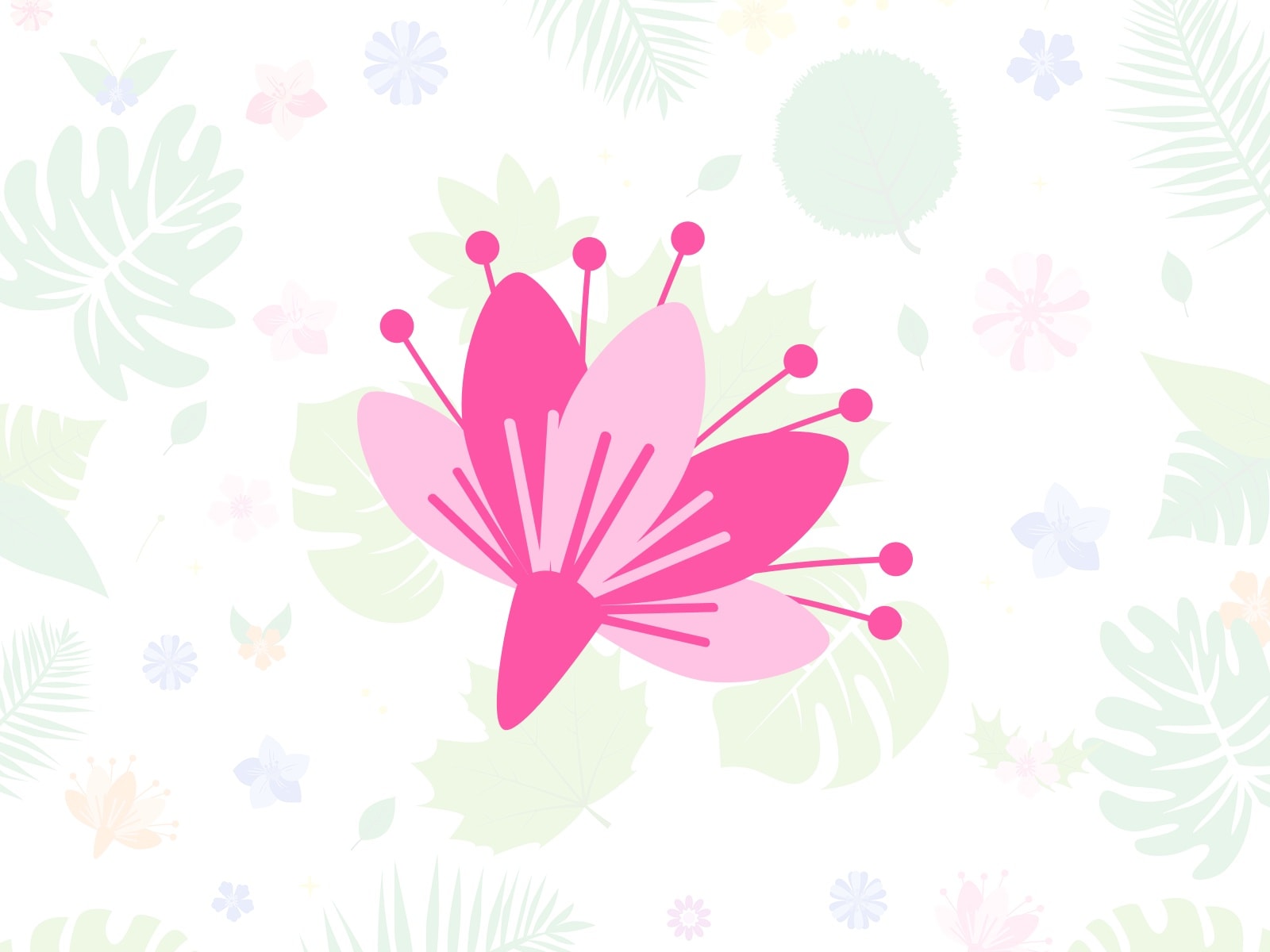 Leaf And Flowers