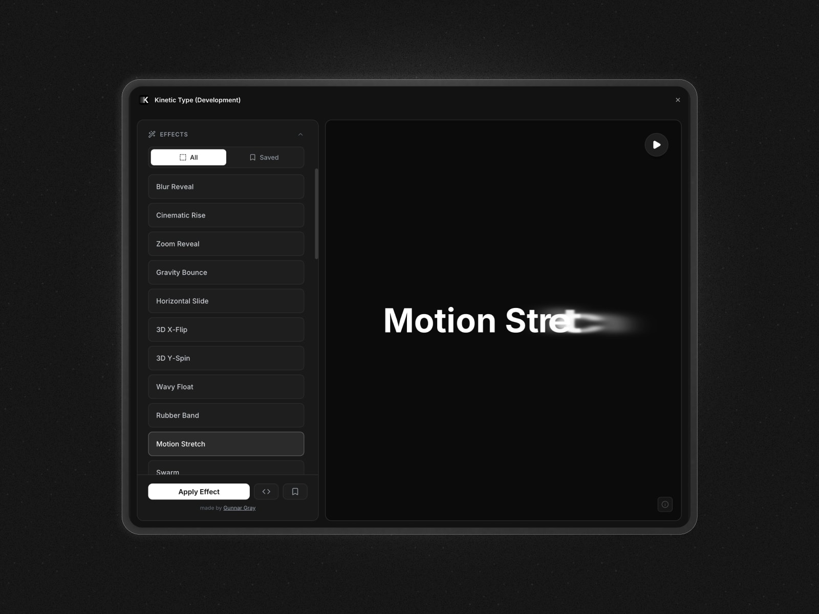 Kinetic Type