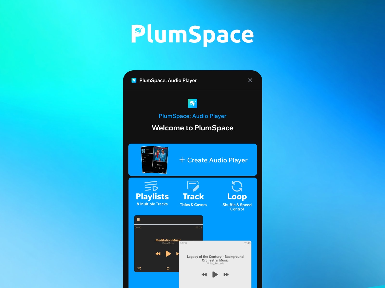 PlumSpace: Audio Player