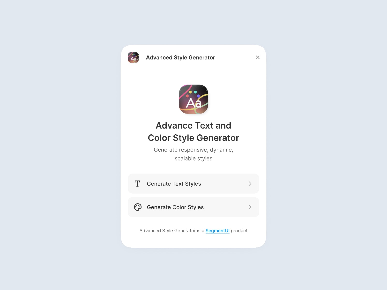 Advanced Style Generator