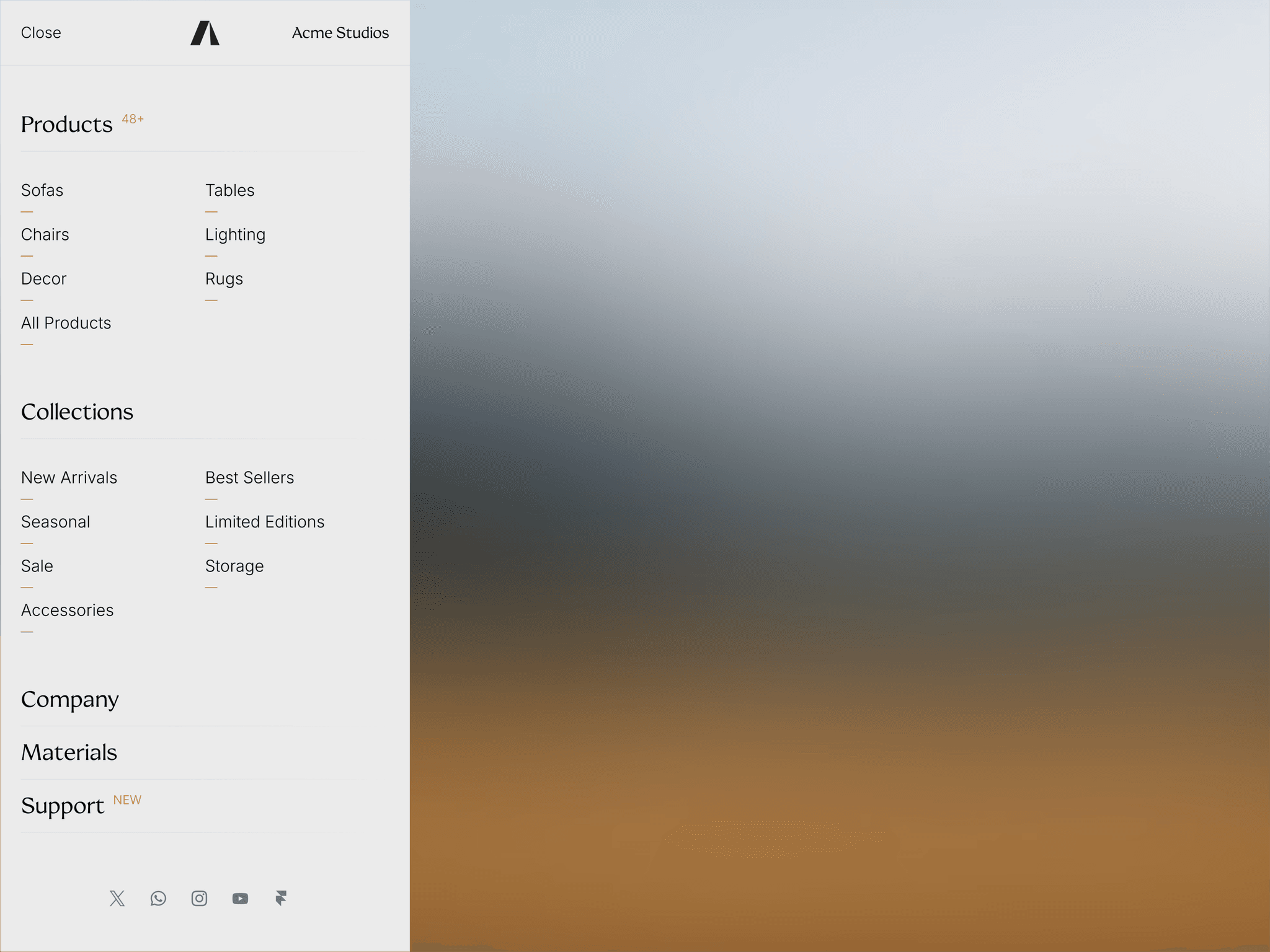 Studio Sidebar Nav