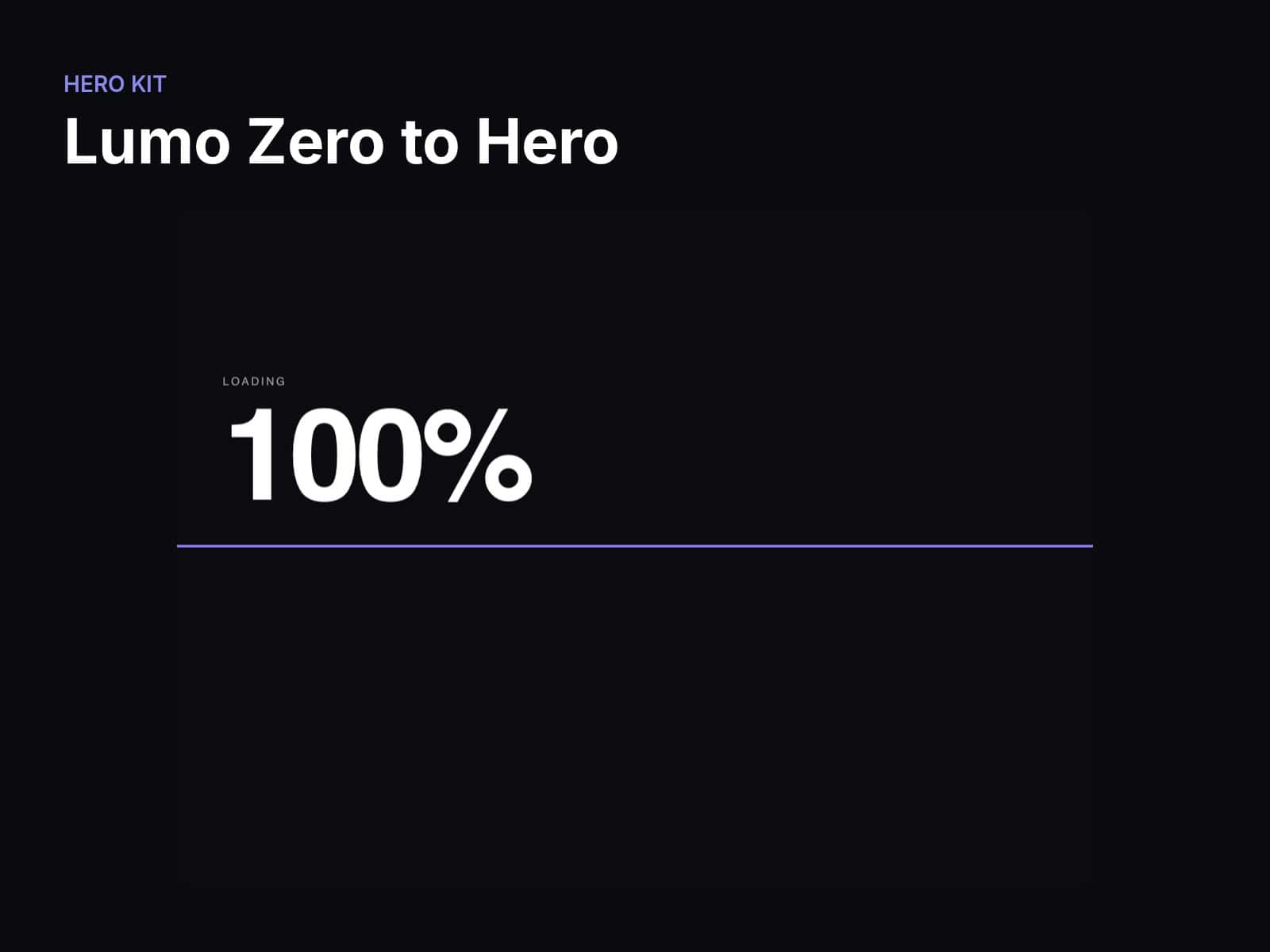 Lumo Zero to Hero