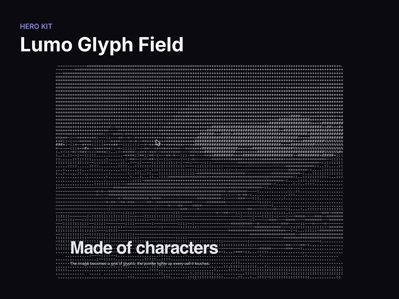 Lumo Glyph Field