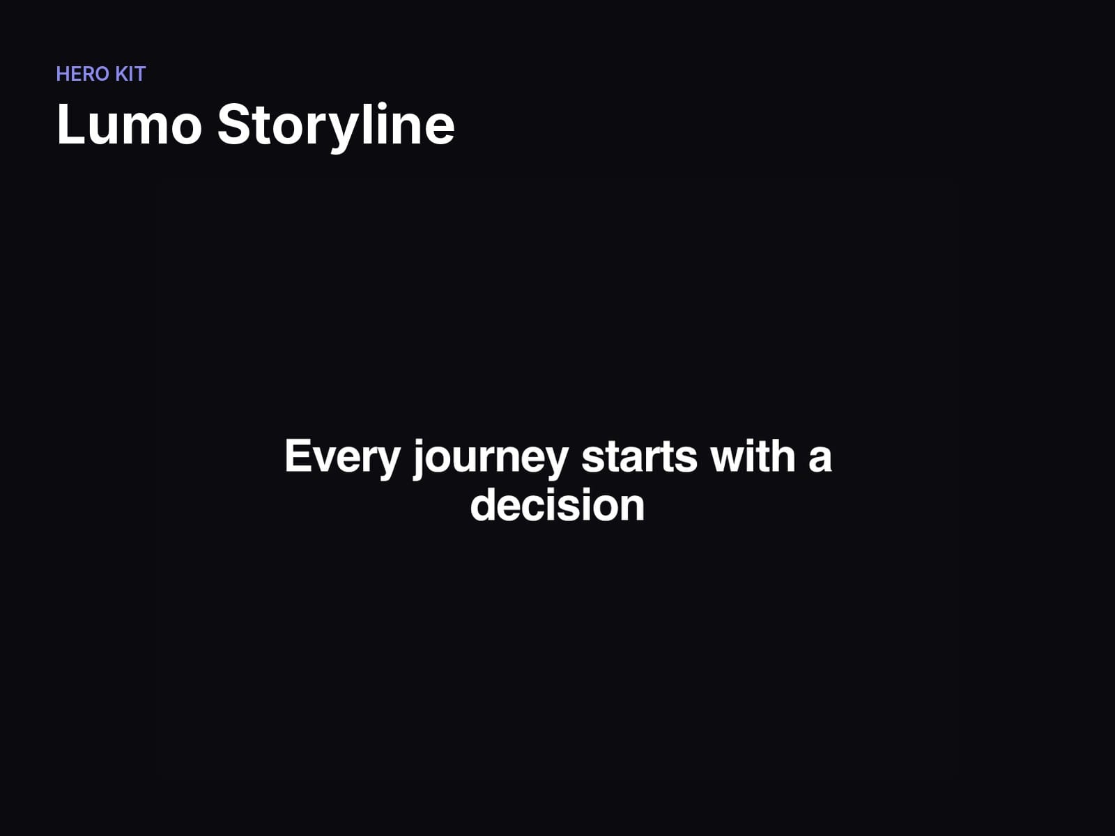 Lumo Storyline