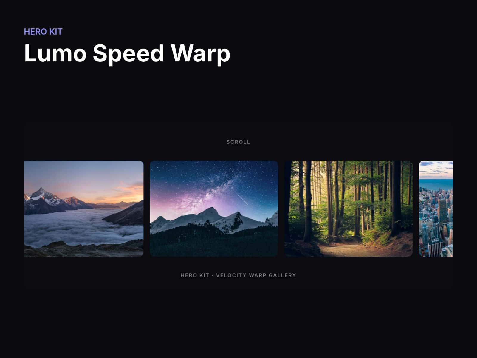 Lumo Speed Warp