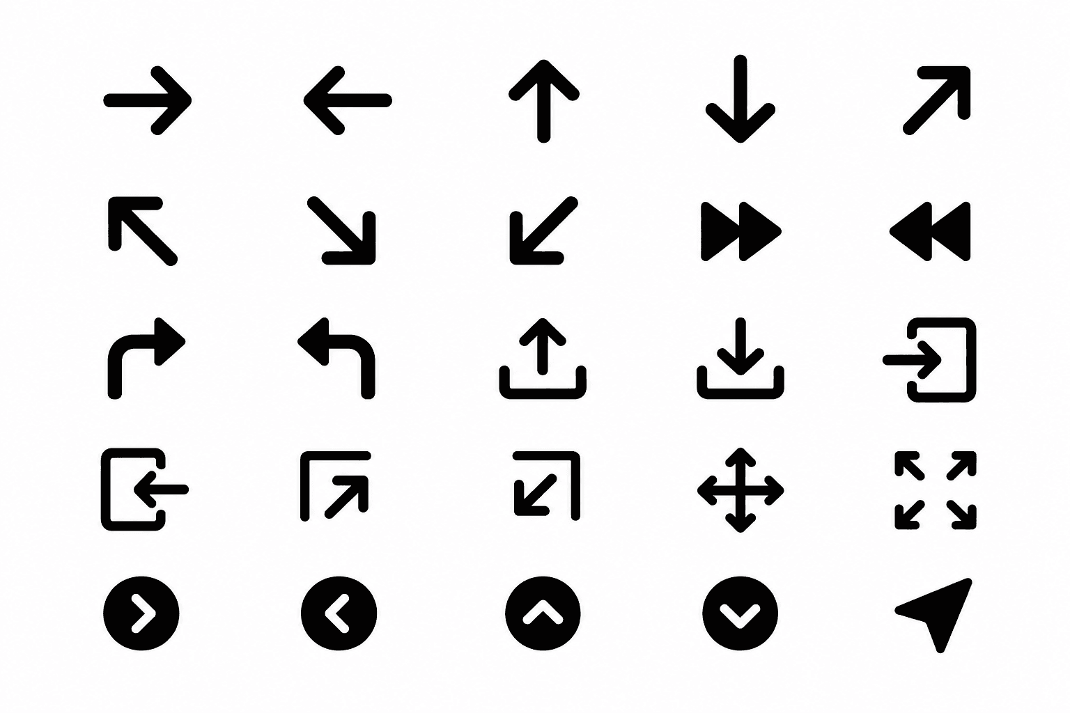Navigation Icon Set