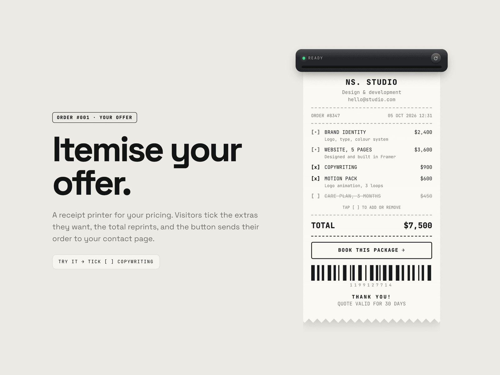 Receipt