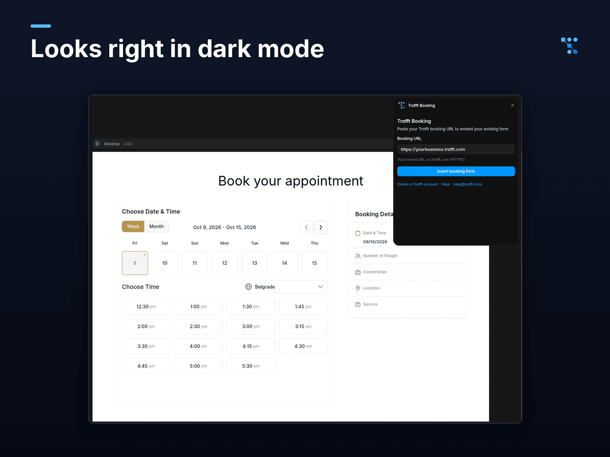Trafft Booking