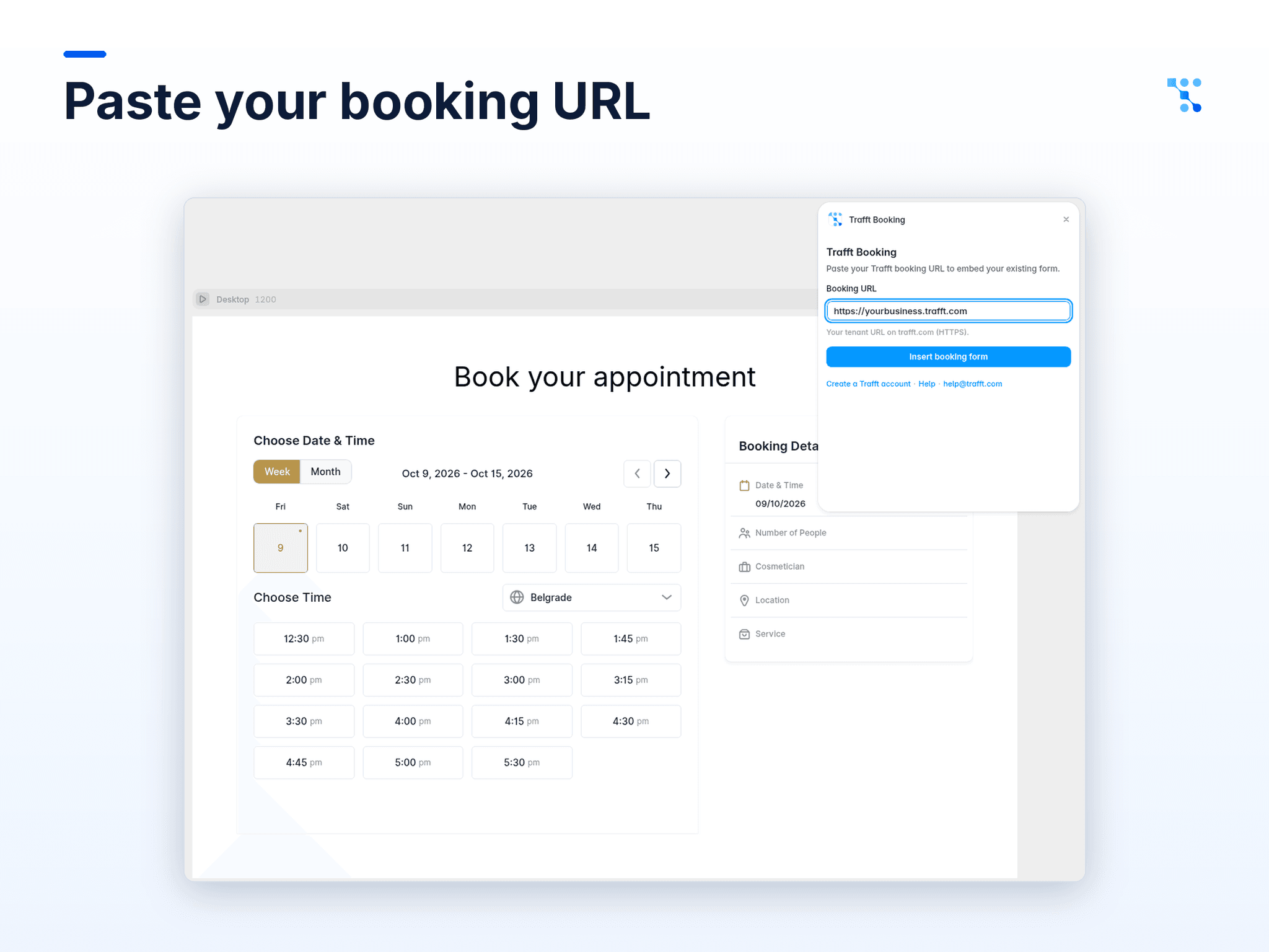 Trafft Booking