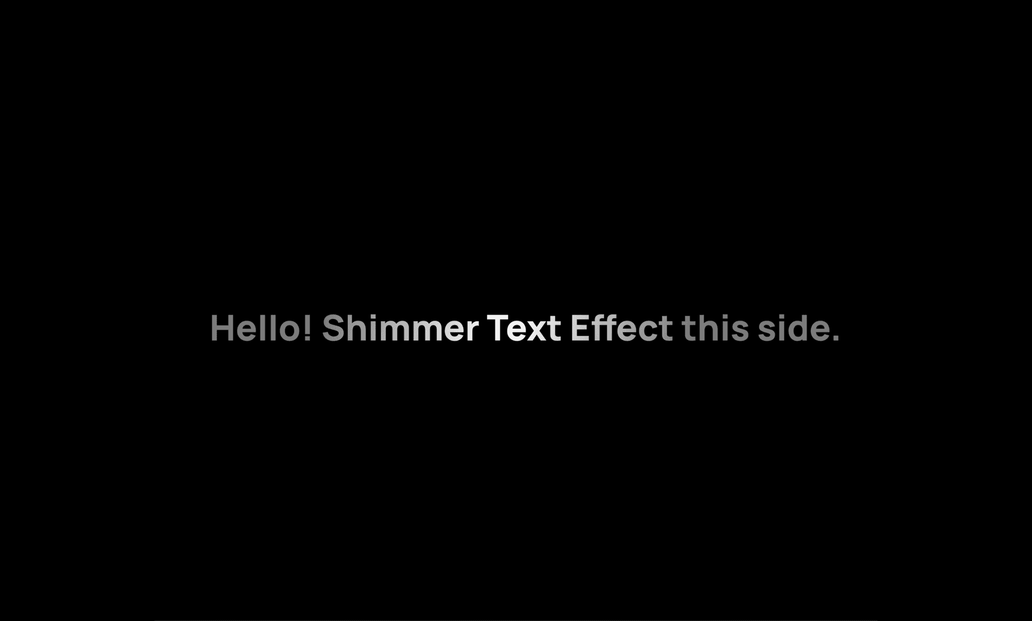 Shiny Text Effect
