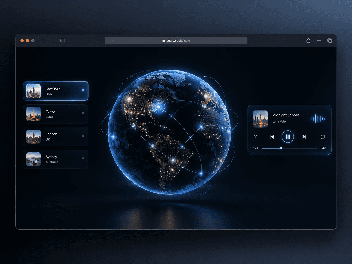 3D Music Globe
