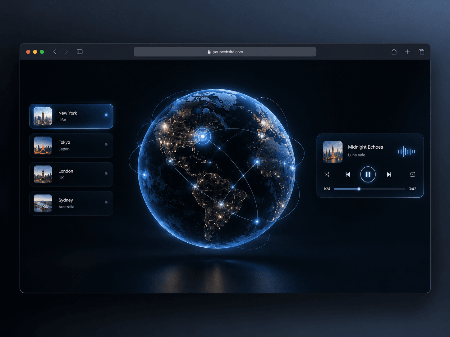3D Music Globe