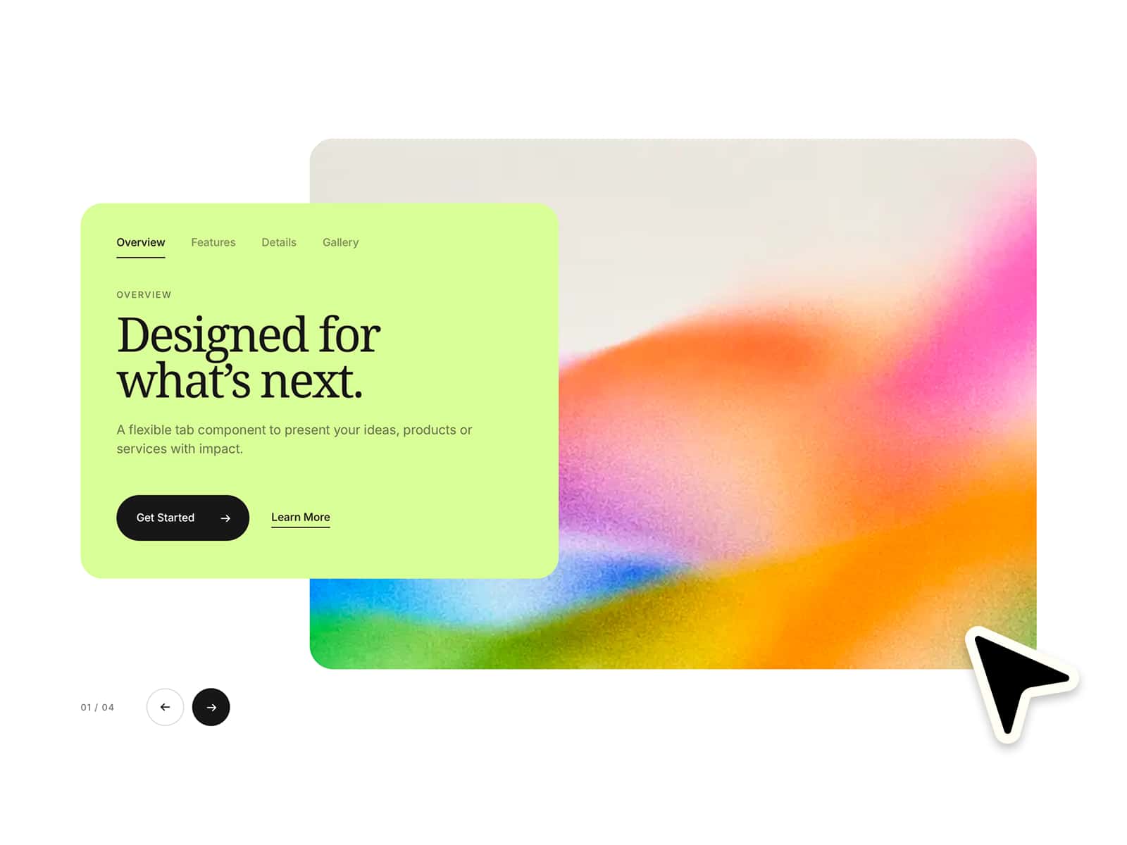 Switching Tabs Card