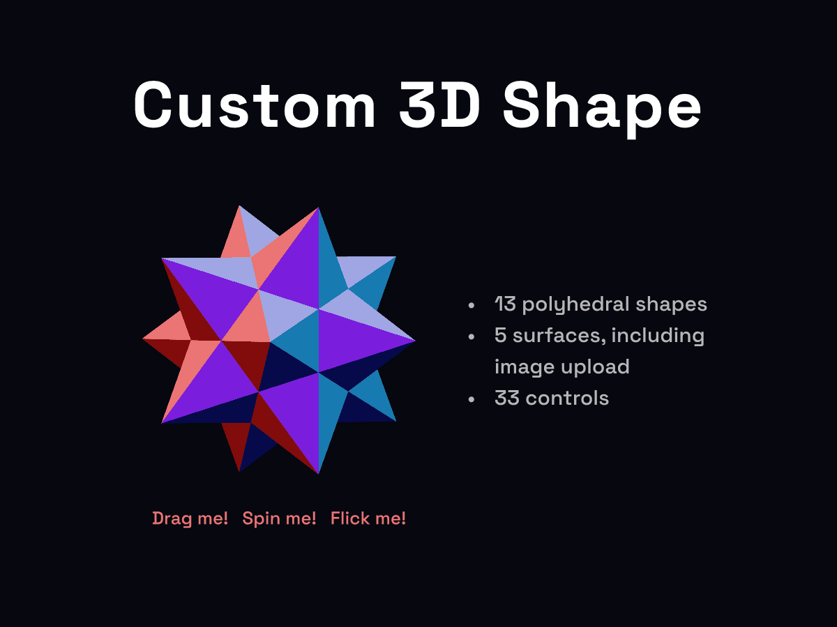 Custom 3D Shape