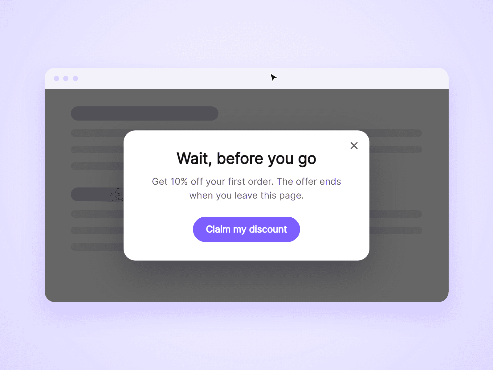 Exit Offer Popup