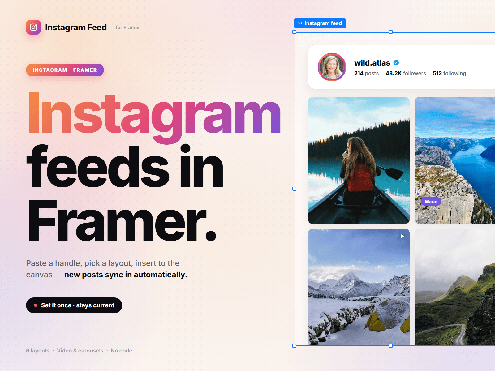 Instagram Feed - Vanssay