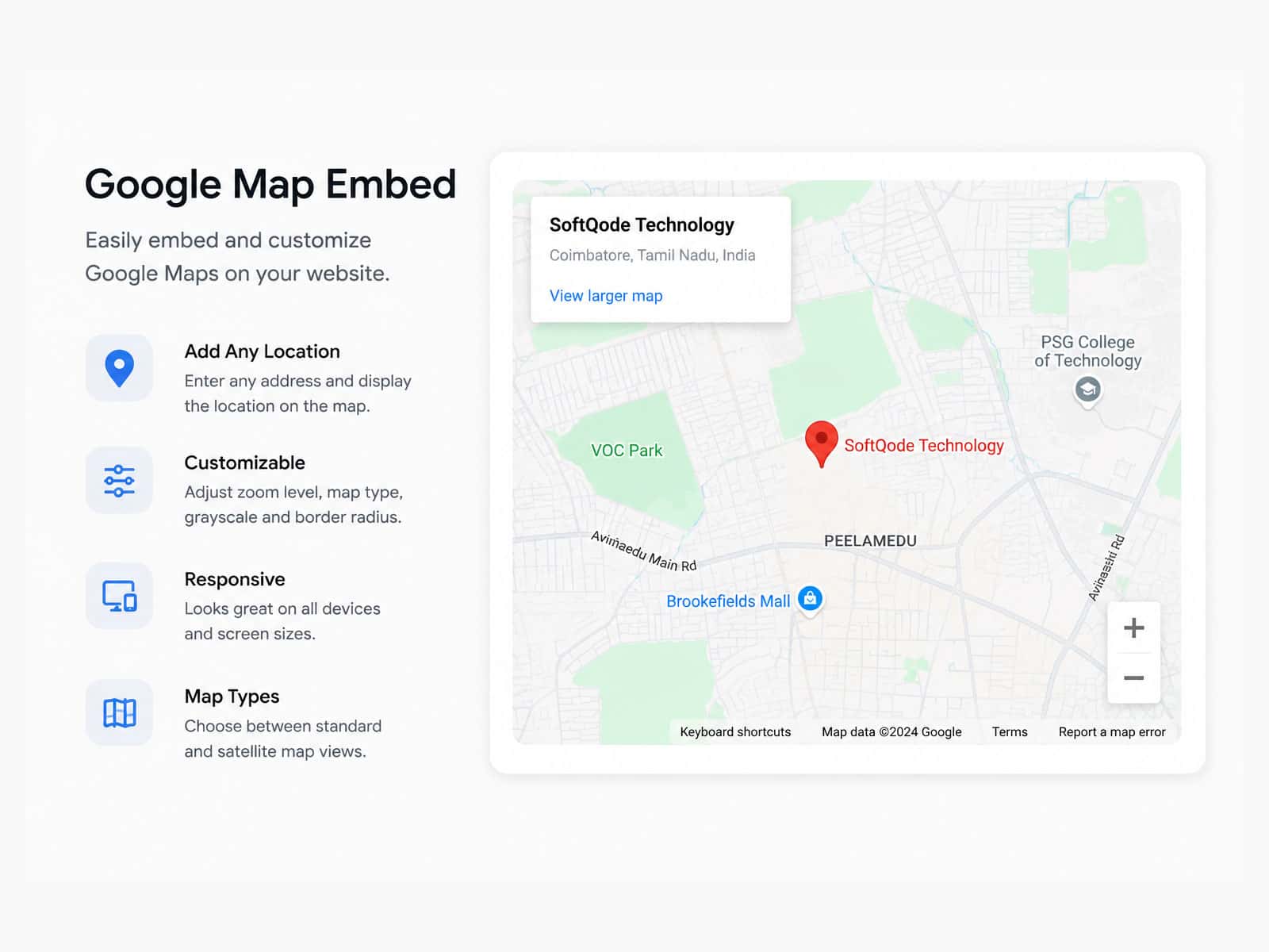 Google Map Embed