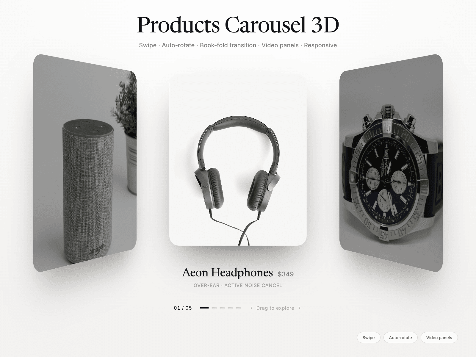 Products Carousel 3D
