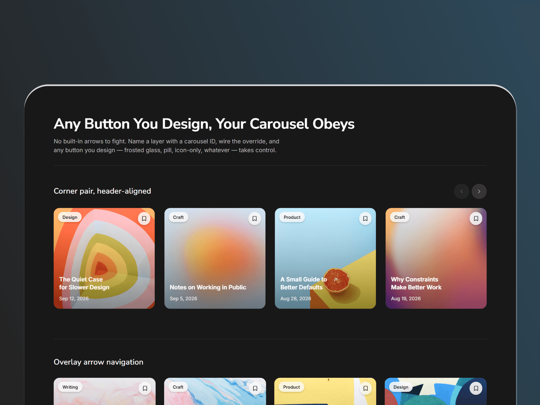 Custom CMS Carousel