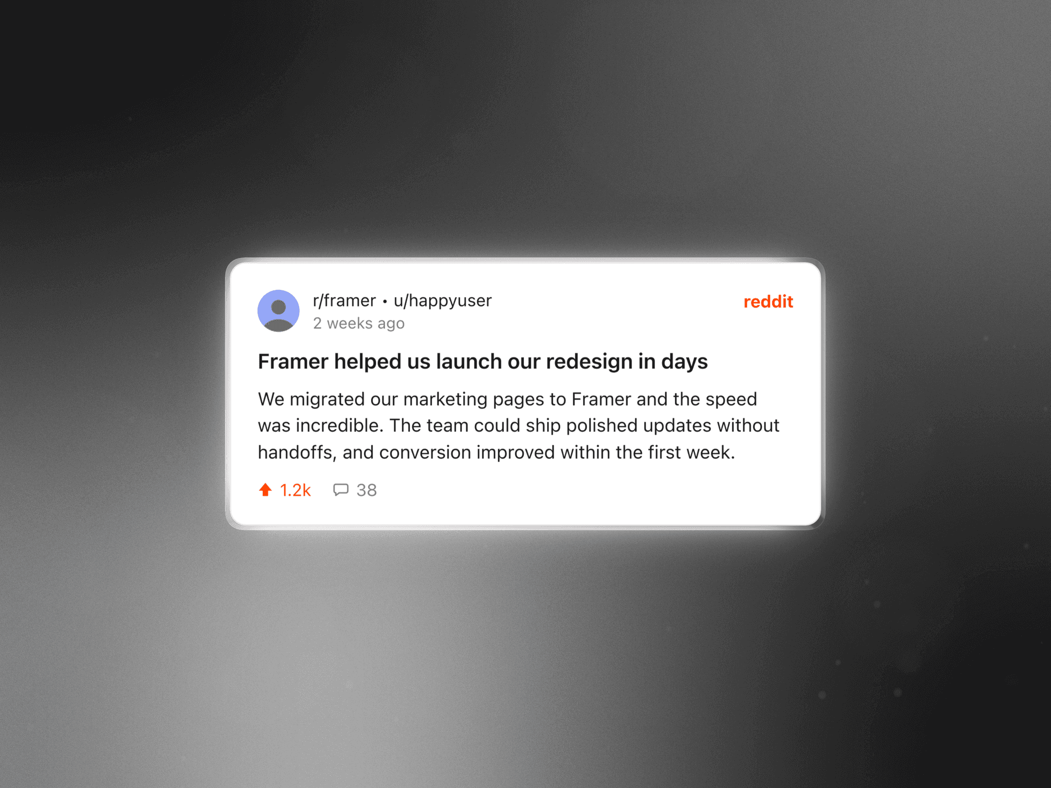 Reddit Card