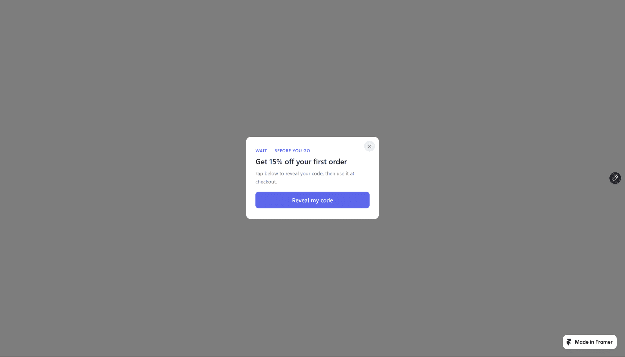 Popup Capture