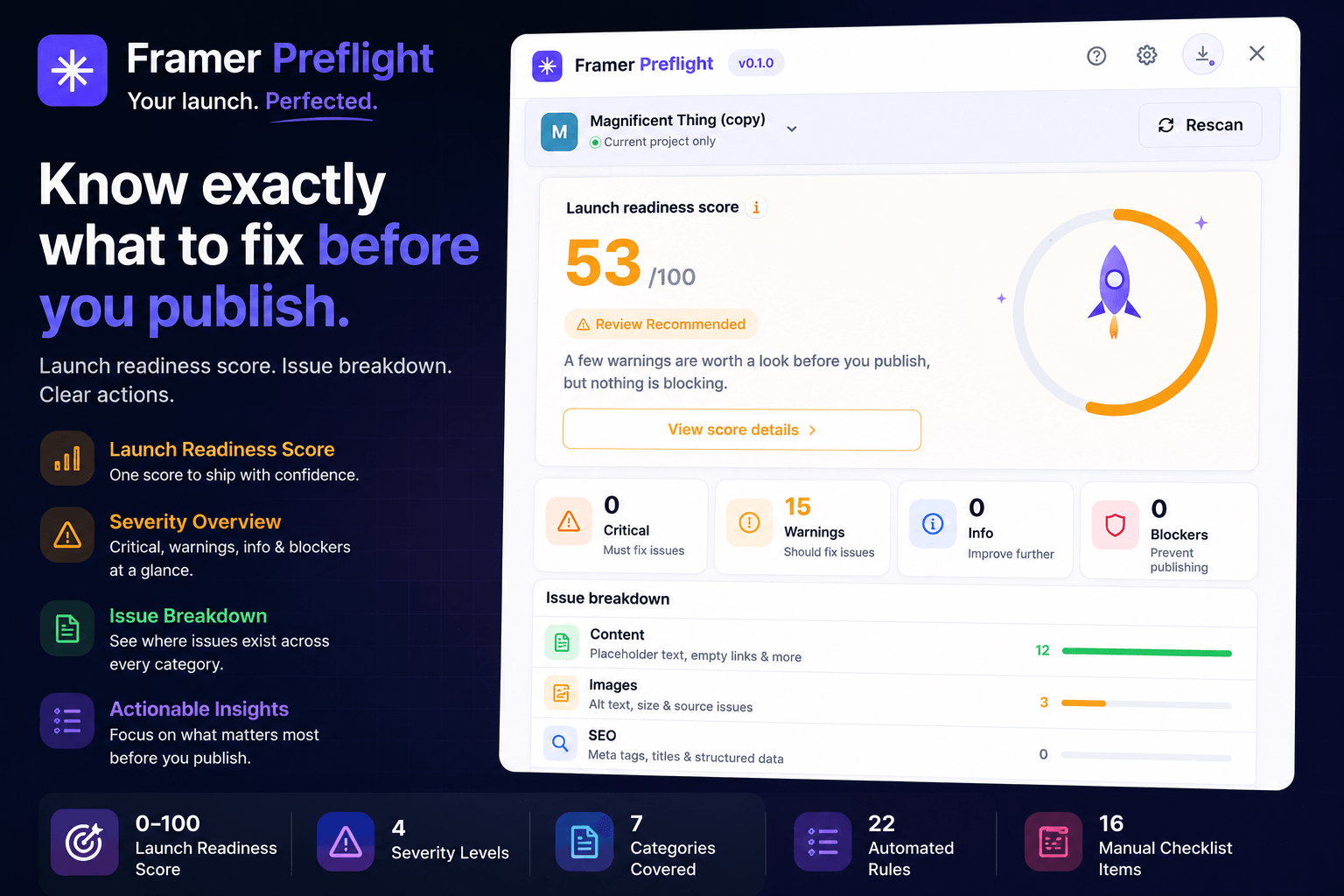 Framer Preflight
