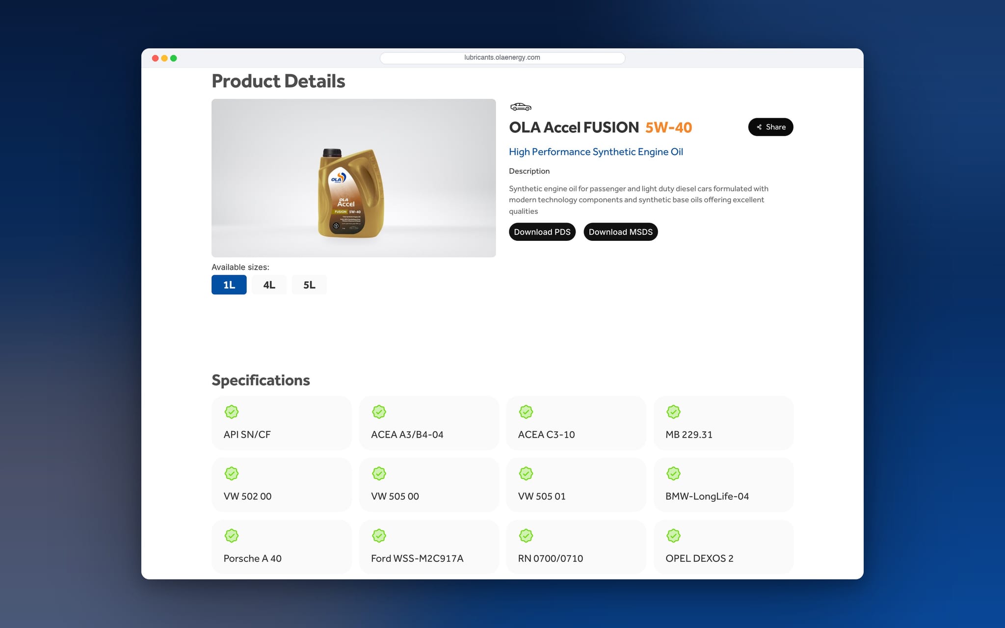 OLA Energy Lubricant