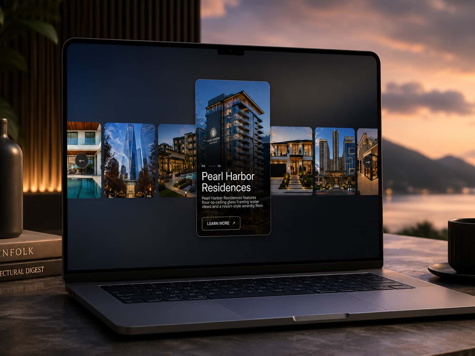 Parallax Swipe CMS