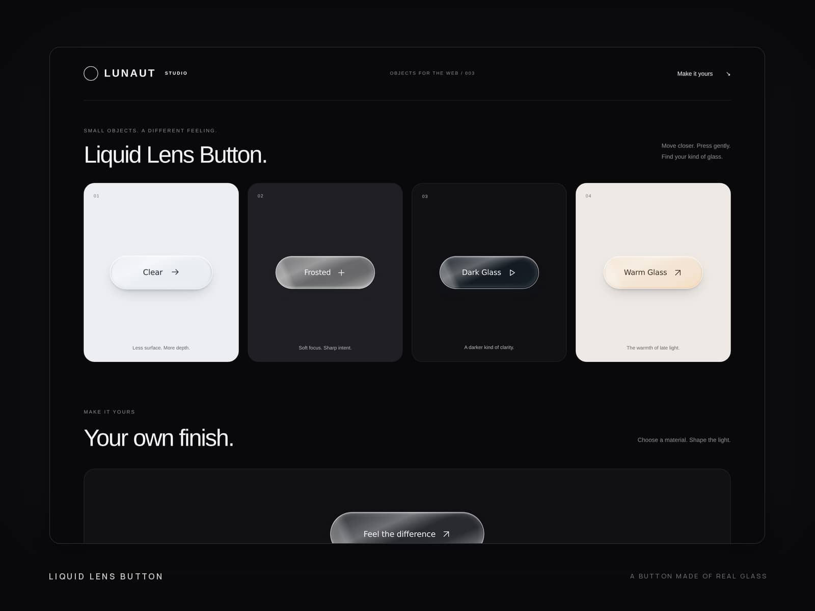 Liquid Lens Button