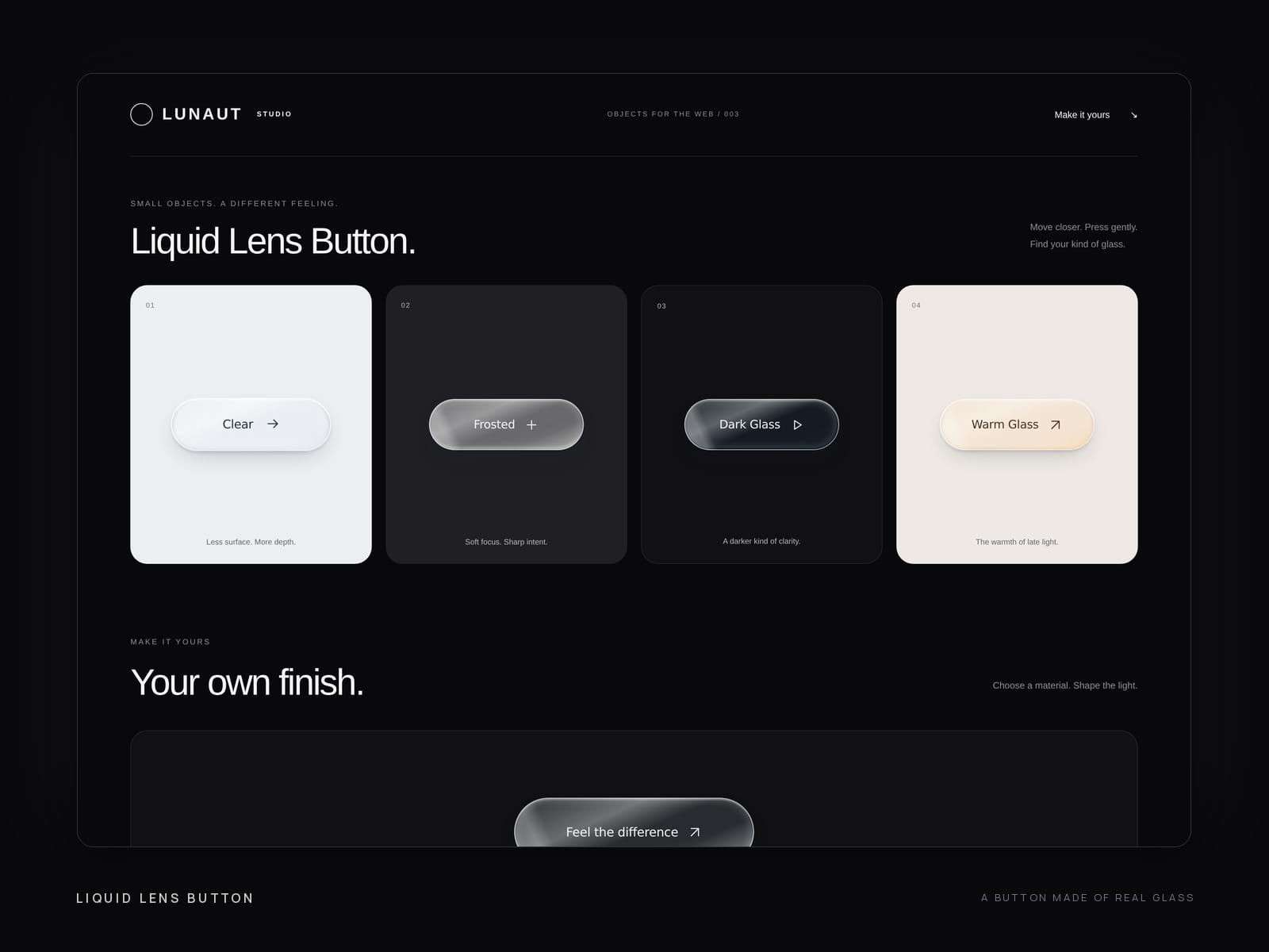 Liquid Lens Button