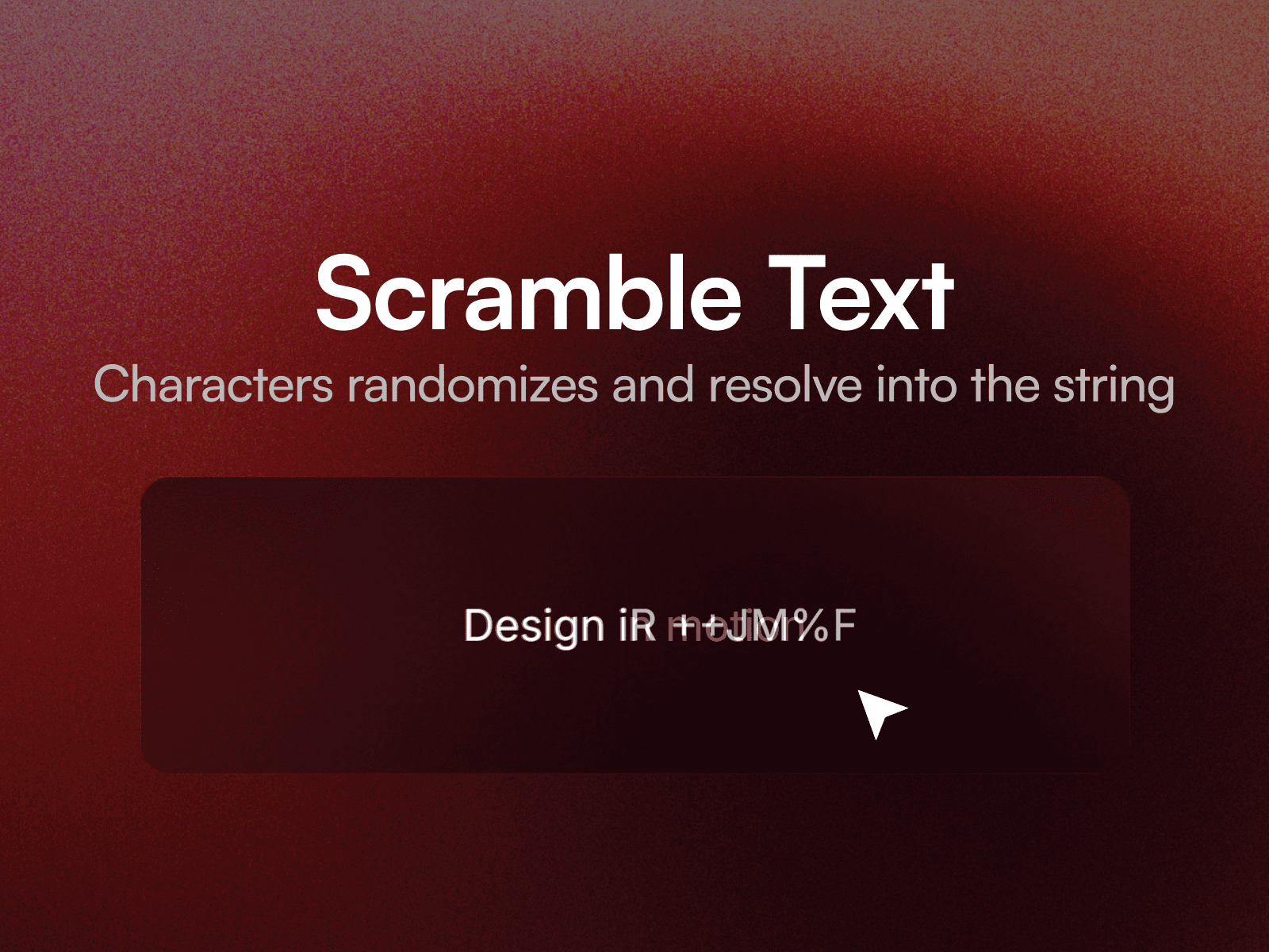 Glyph Scramble