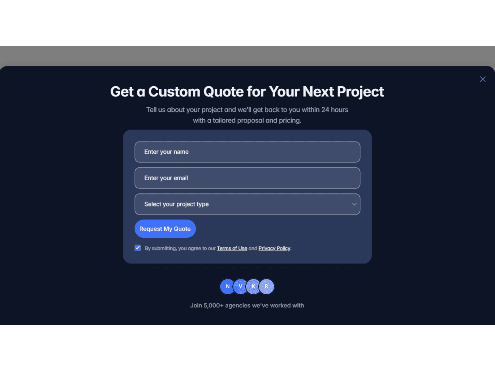 Opt In Drawer Form