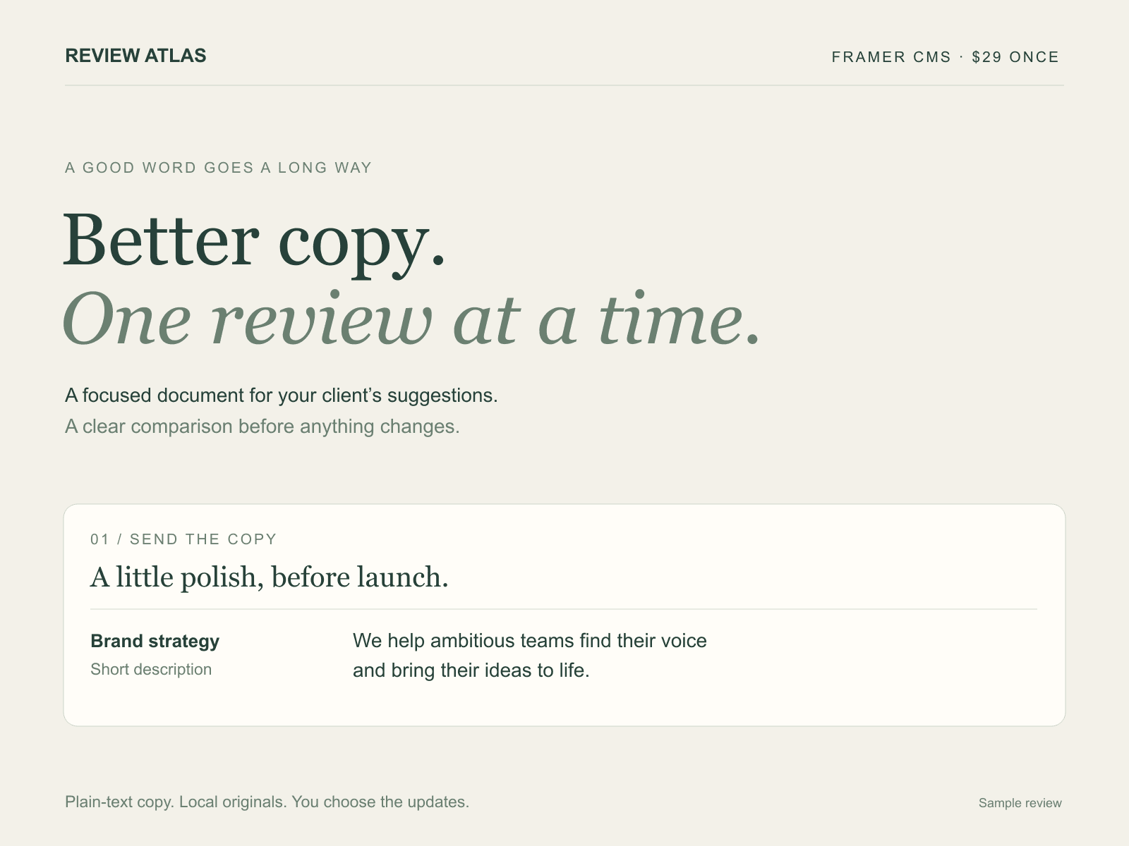 Review Atlas
