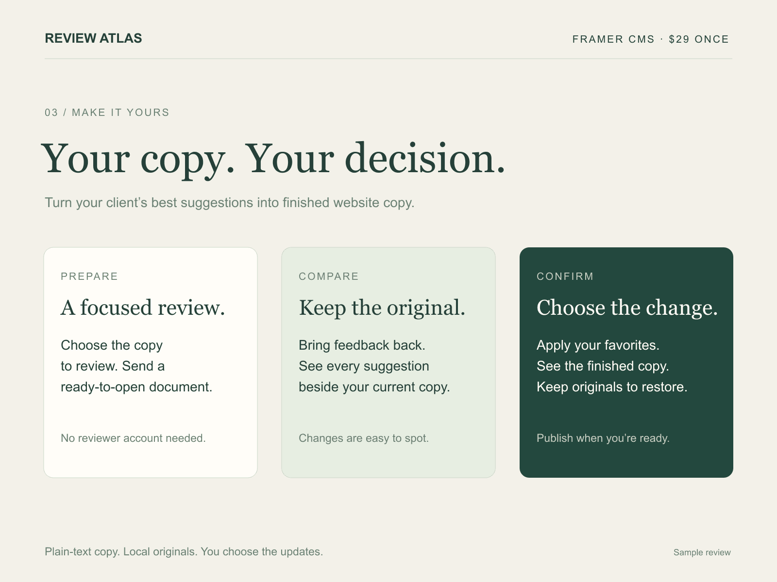 Review Atlas