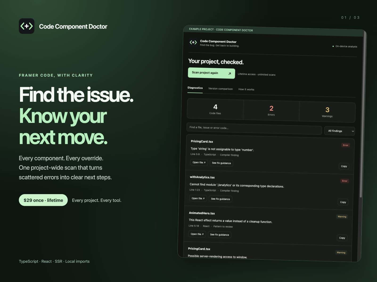 Code Component Doctor