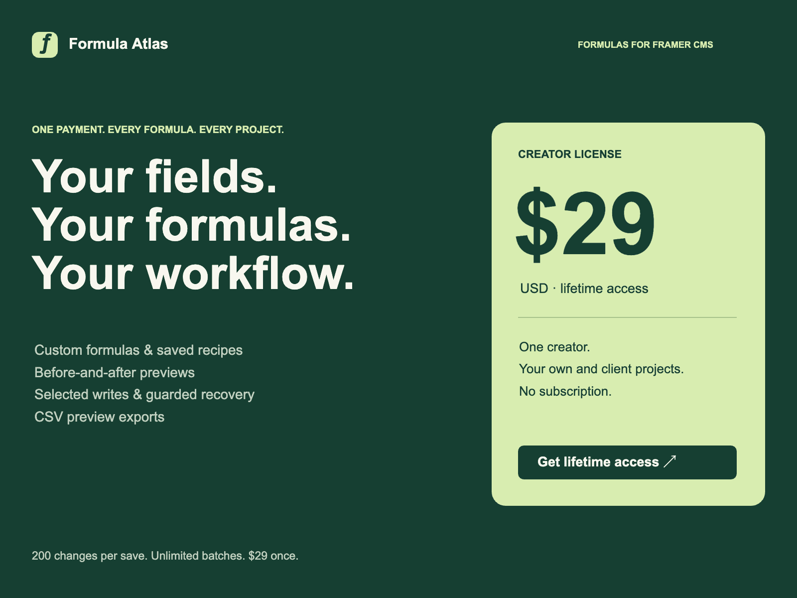 Formula Atlas