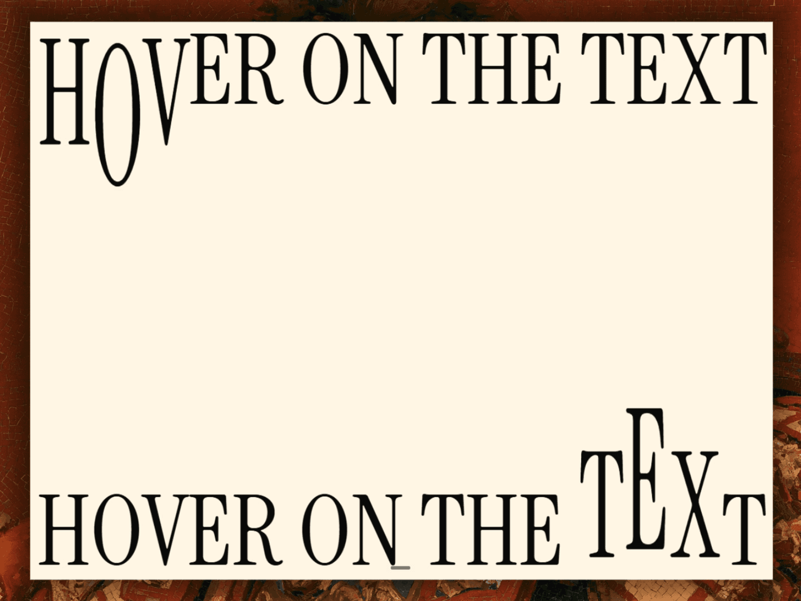 Hover Scale Text