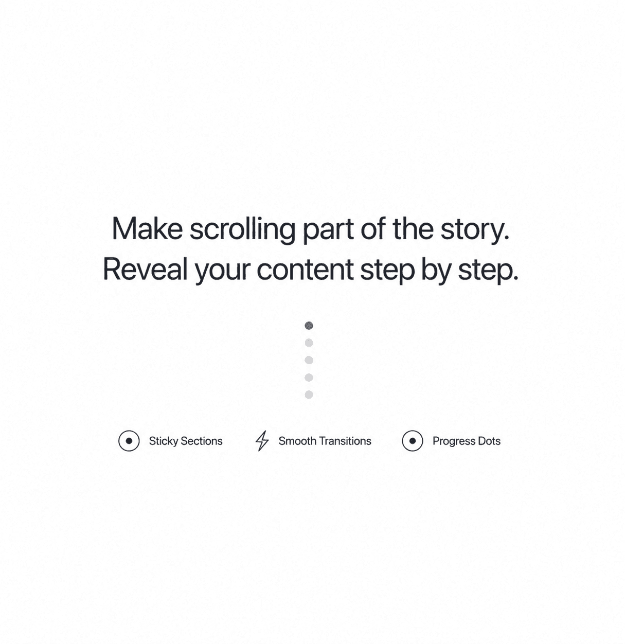 Sticky Scroll Story