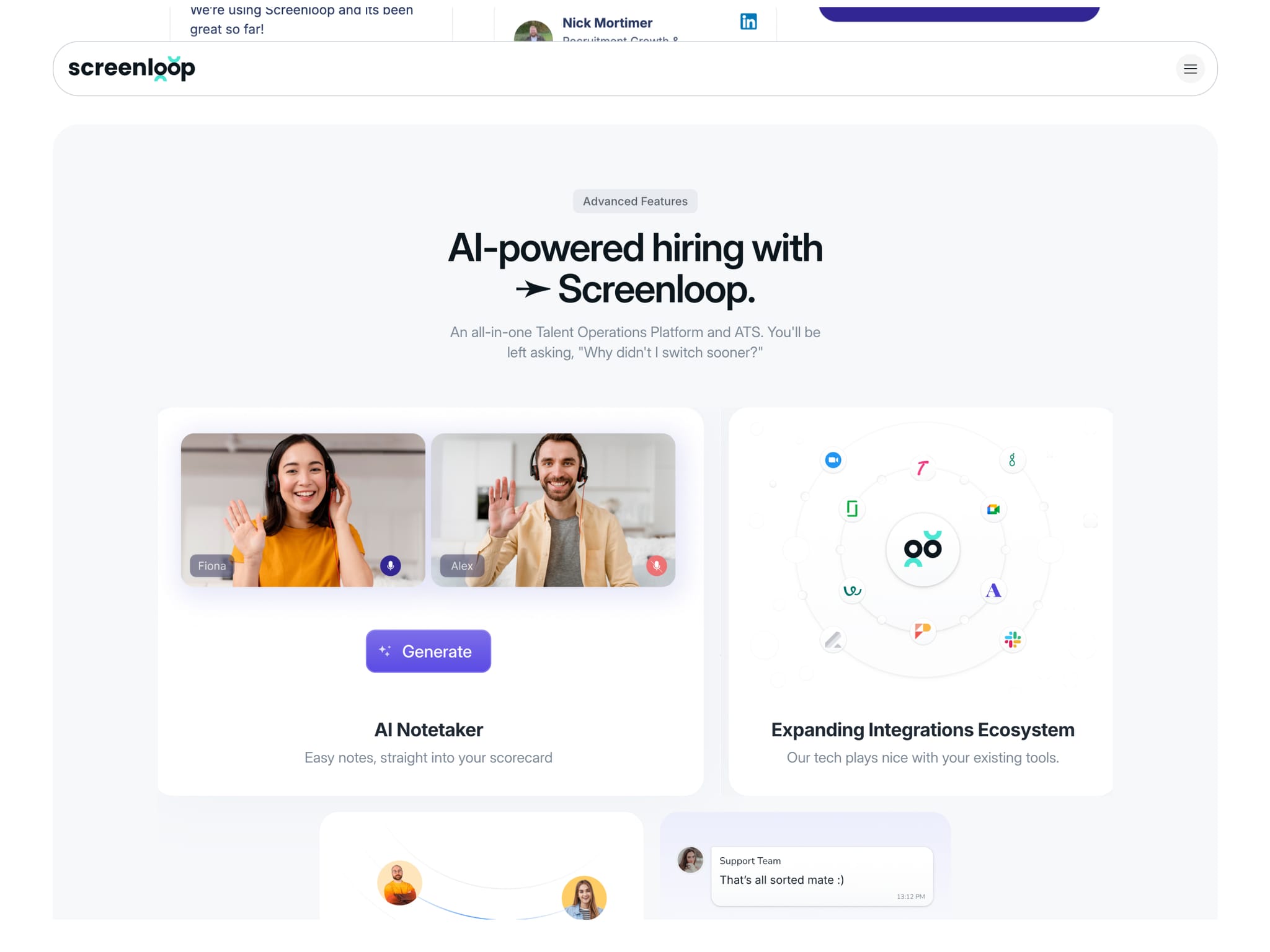 Screen Loop