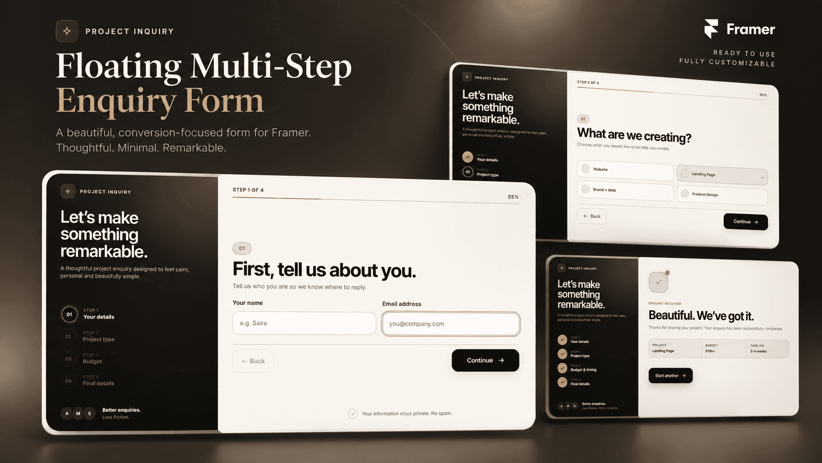 A Multi Step form