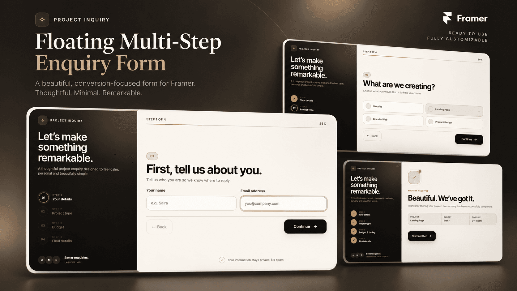 A Multi Step form