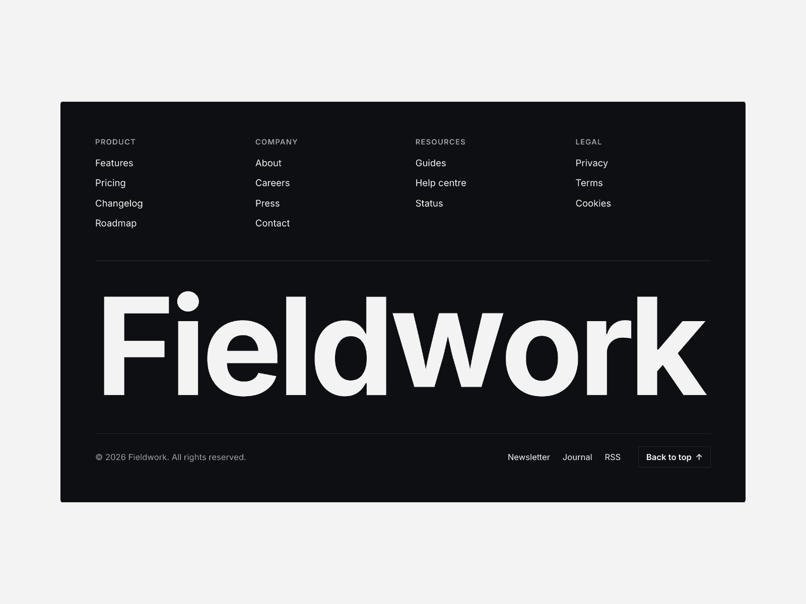 Footer Field